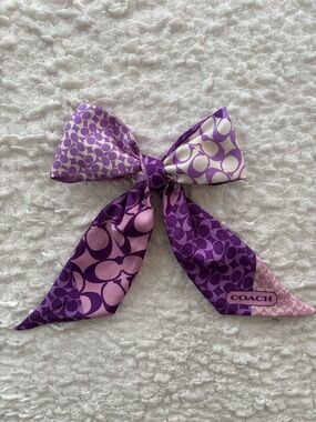 Vintage COACH Silk Skinny Scarf